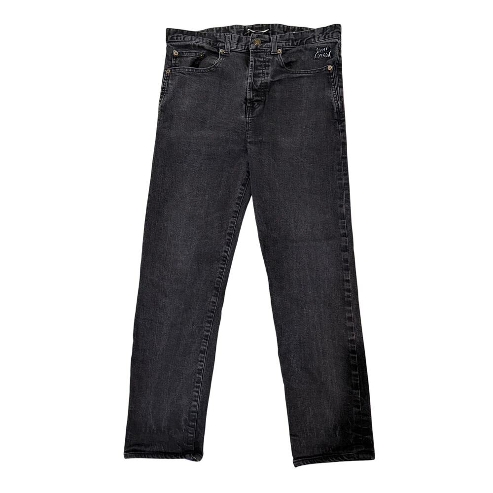Saint Laurent Black Denim Skinny Jeans Size 32